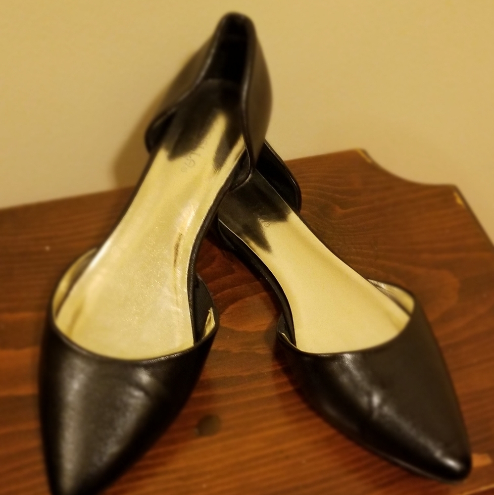 Black Marbella flats